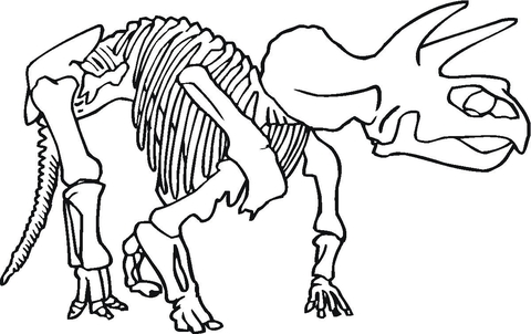 Only Bones Left  Coloring Page